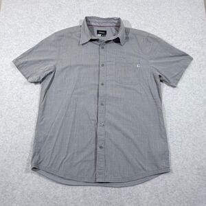 Marmot Mens Gray Short Sleeve Button Down Shirt H43090 Size Large Pocket‎ Hiking
